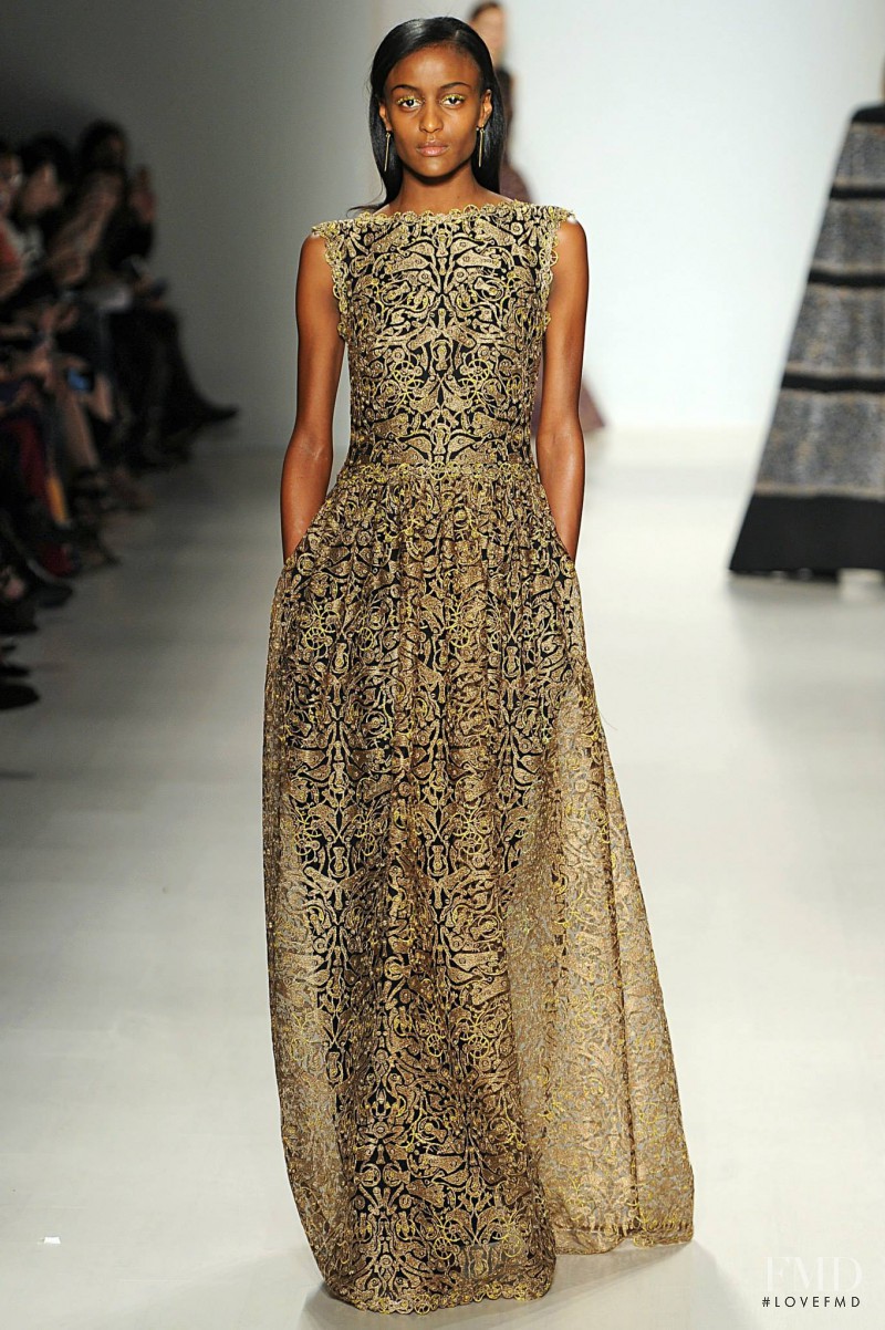 Lula Kenfe featured in  the Tadashi Shoji fashion show for Autumn/Winter 2015