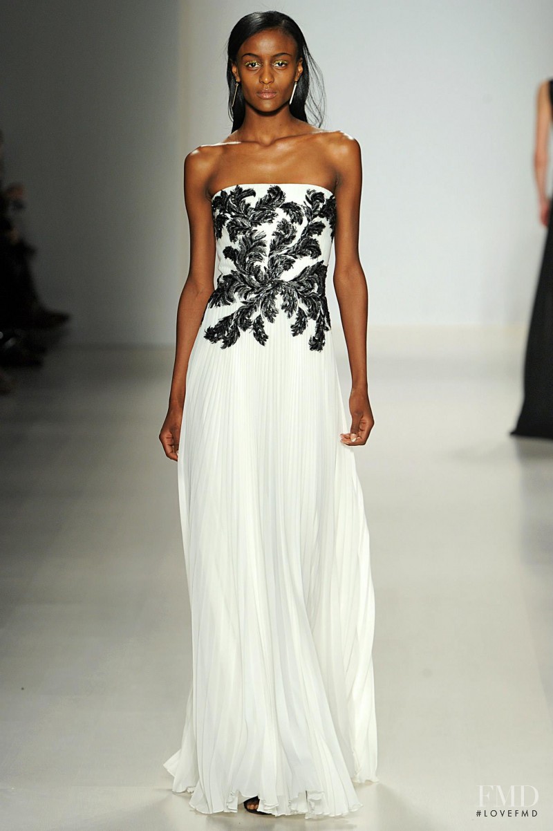 Lula Kenfe featured in  the Tadashi Shoji fashion show for Autumn/Winter 2015