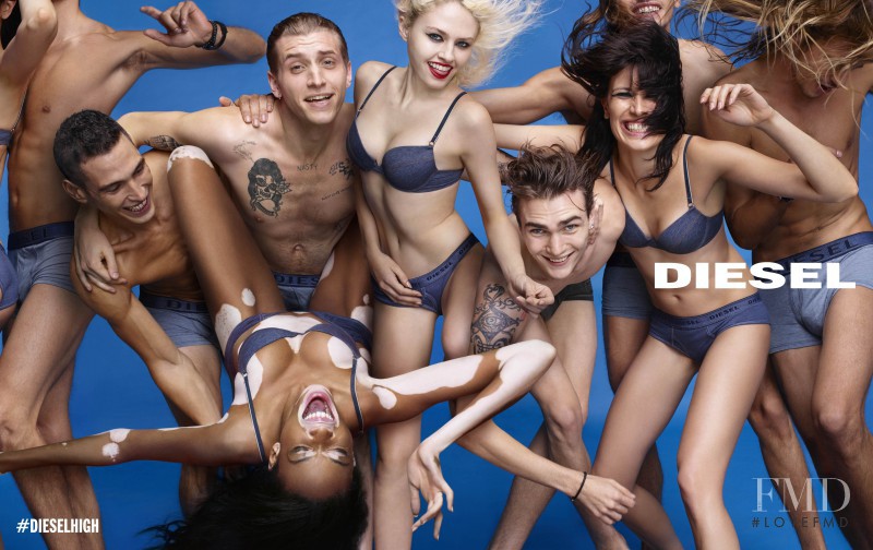 Charlotte Free featured in  the Diesel advertisement for Spring/Summer 2015