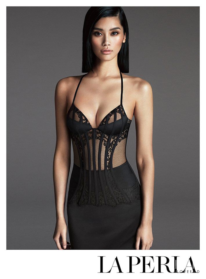 Ming Xi featured in  the La Perla advertisement for Spring/Summer 2015