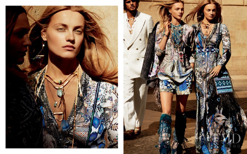 Anna Maria Jagodzinska featured in  the Etro advertisement for Spring/Summer 2015