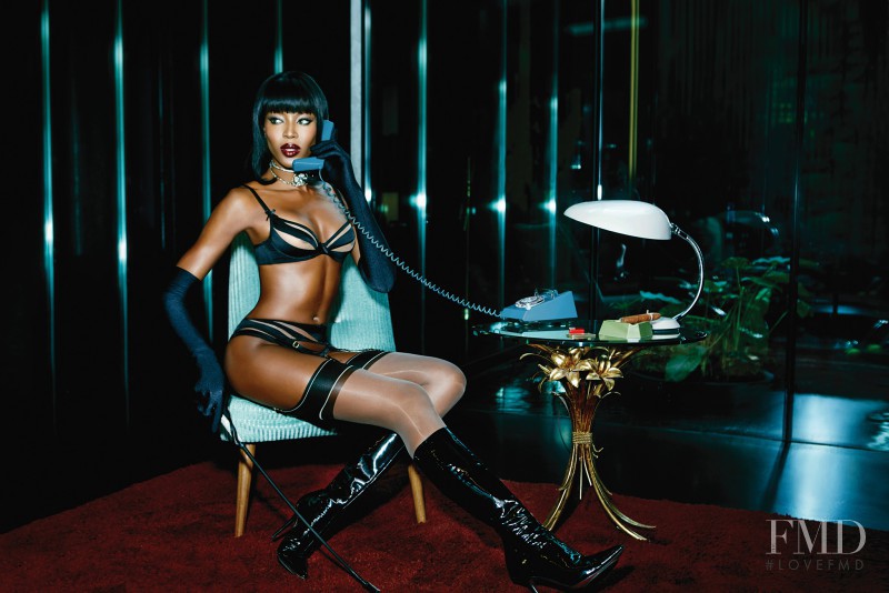 Naomi Campbell featured in  the Agent Provocateur advertisement for Spring/Summer 2015