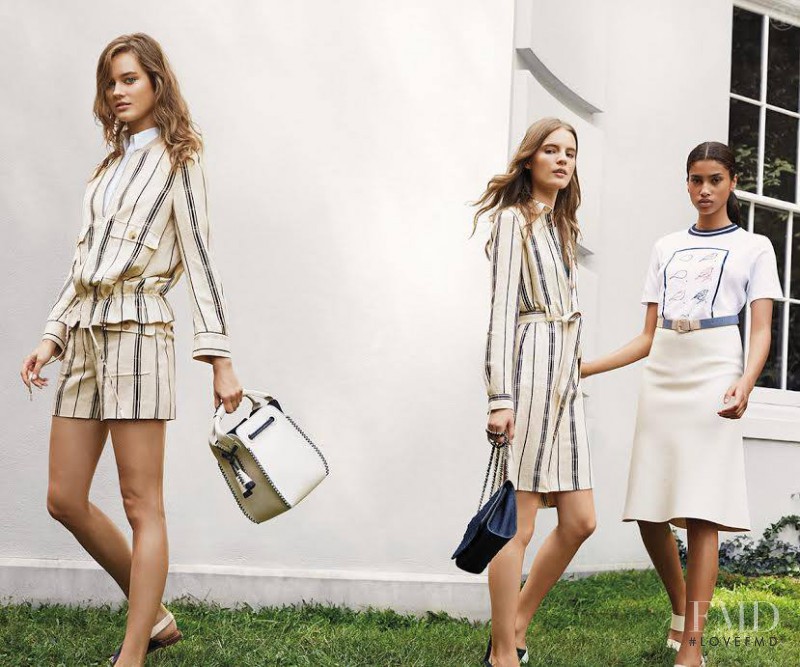 Monika Jagaciak featured in  the Tory Burch lookbook for Spring/Summer 2015