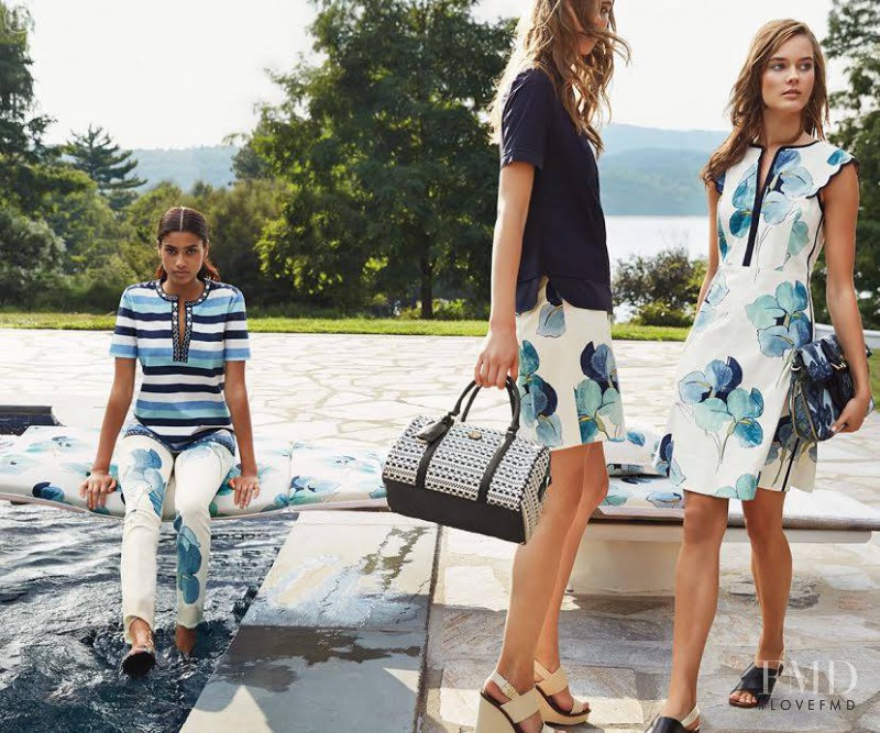 Monika Jagaciak featured in  the Tory Burch lookbook for Spring/Summer 2015