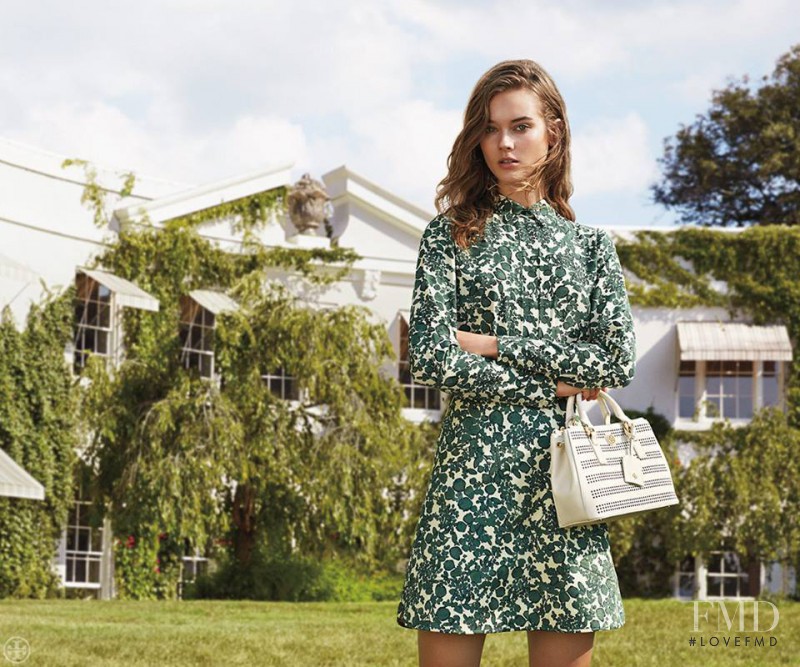 Monika Jagaciak featured in  the Tory Burch lookbook for Spring/Summer 2015