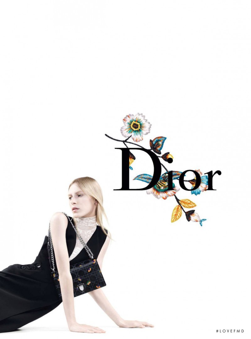 Julia Nobis featured in  the Christian Dior advertisement for Spring/Summer 2015
