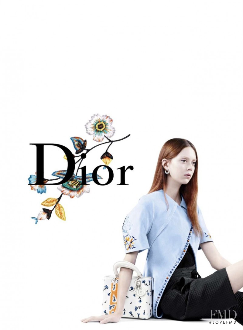 Natalie Westling featured in  the Christian Dior advertisement for Spring/Summer 2015