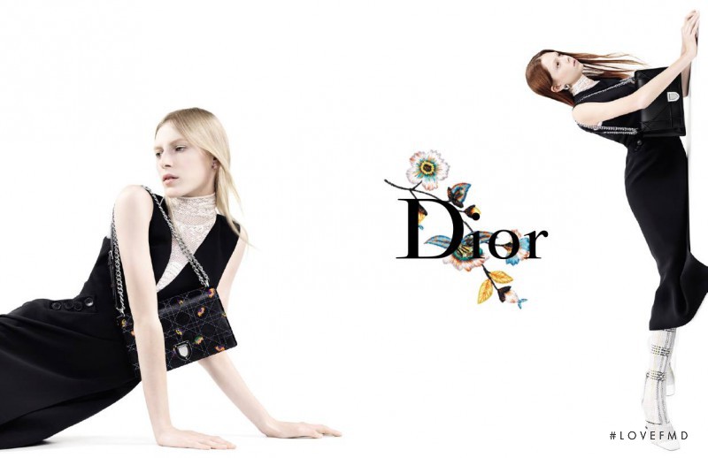 Julia Nobis featured in  the Christian Dior advertisement for Spring/Summer 2015