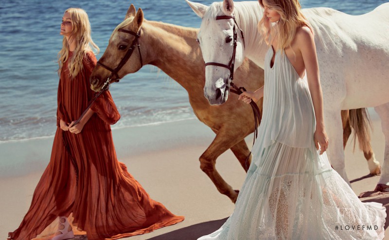 Caroline Trentini featured in  the Chloe advertisement for Spring/Summer 2015