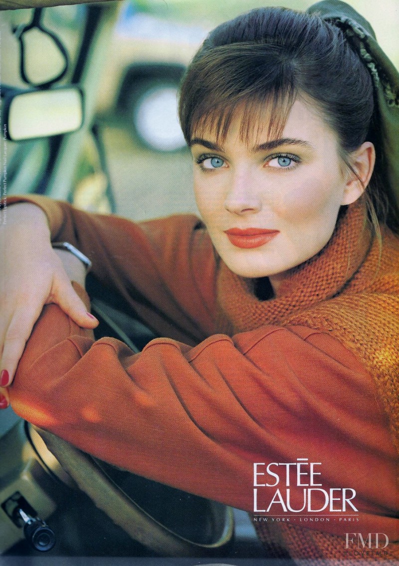 Photo feat. Paulina Porizkova - Estée Lauder - Fall 1990 Ready-to-Wear ...