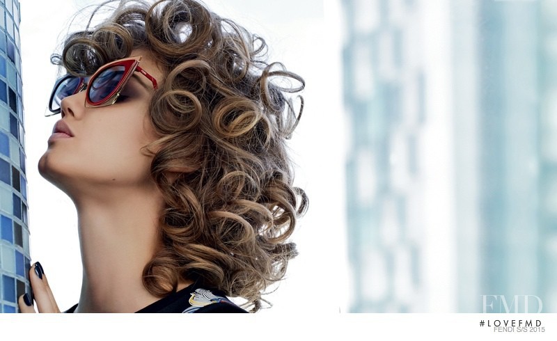 Lindsey Wixson featured in  the Fendi advertisement for Spring/Summer 2015