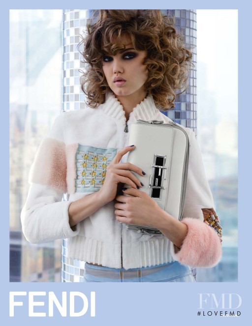 Lindsey Wixson featured in  the Fendi advertisement for Spring/Summer 2015