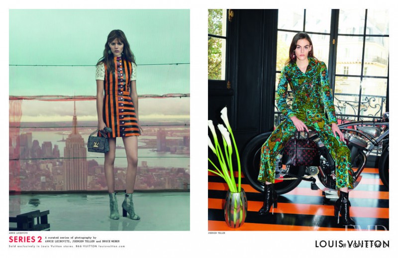 Daphne Simons featured in  the Louis Vuitton Serie 2 advertisement for Spring/Summer 2015