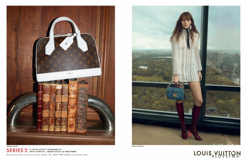Freja Beha Erichsen featured in  the Louis Vuitton Serie 2 advertisement for Spring/Summer 2015