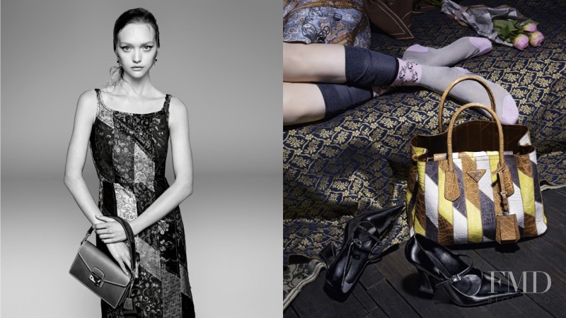 Gemma Ward featured in  the Prada advertisement for Spring/Summer 2015