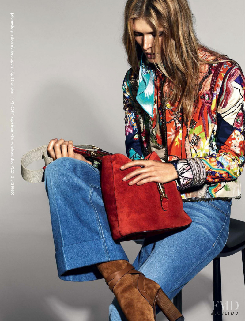 Malgosia Bela featured in  the Gucci advertisement for Spring/Summer 2015