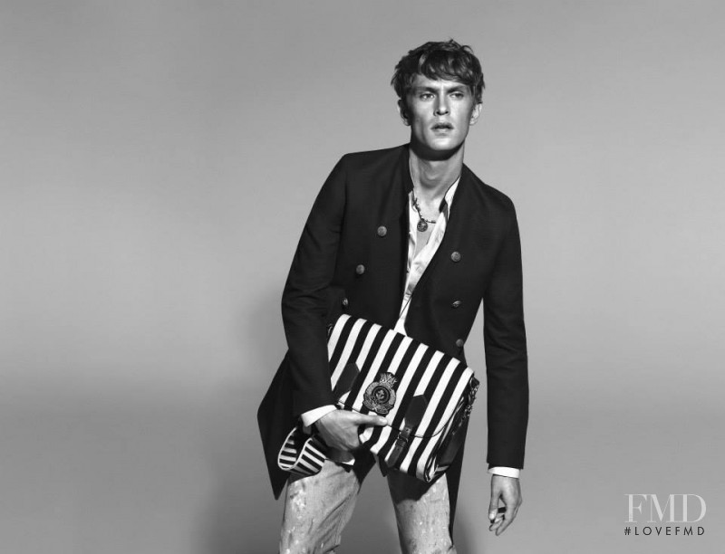 Mathias Lauridsen featured in  the Gucci advertisement for Spring/Summer 2015
