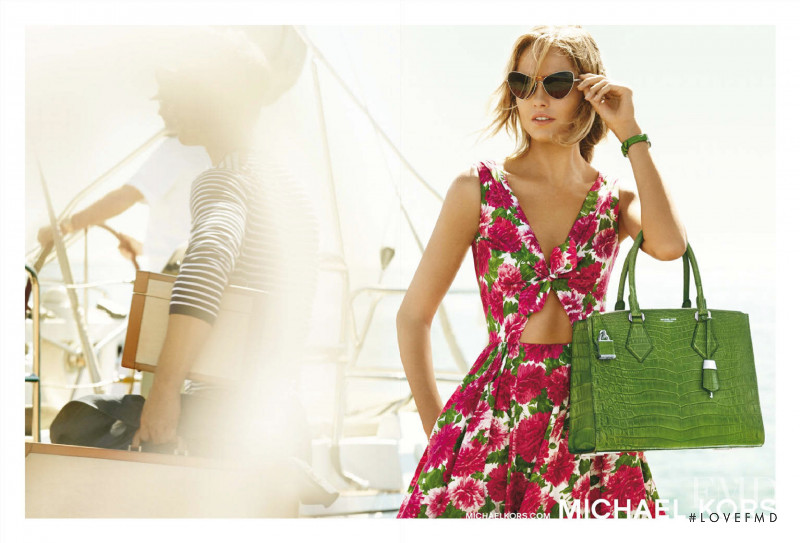 Karmen Pedaru featured in  the Michael Kors Collection advertisement for Spring/Summer 2015