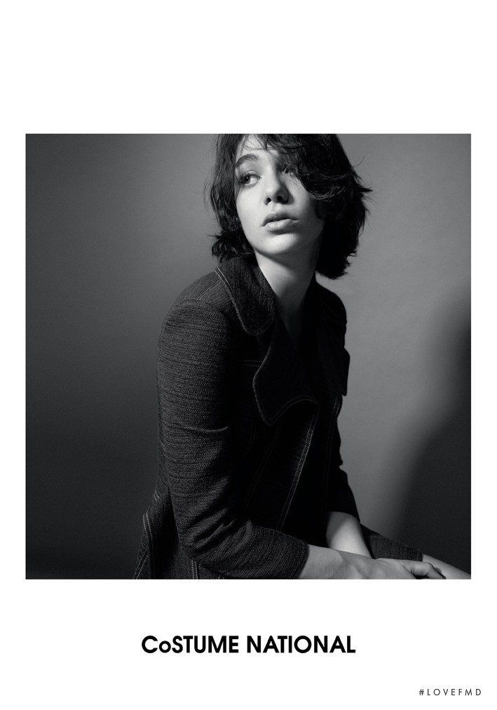 Steffy Argelich featured in  the Costume National advertisement for Spring/Summer 2015