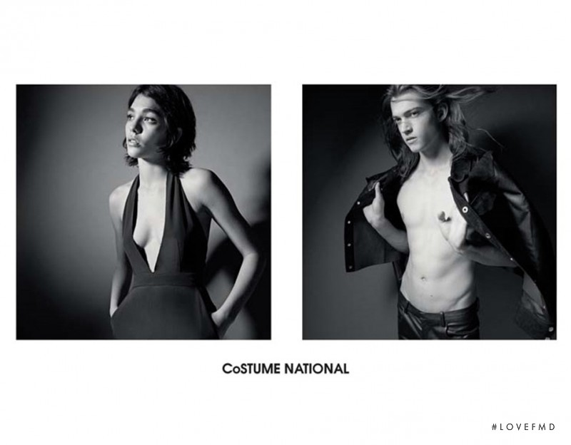 Steffy Argelich featured in  the Costume National advertisement for Spring/Summer 2015