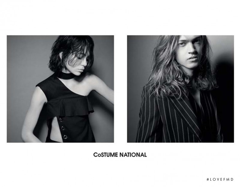 Steffy Argelich featured in  the Costume National advertisement for Spring/Summer 2015