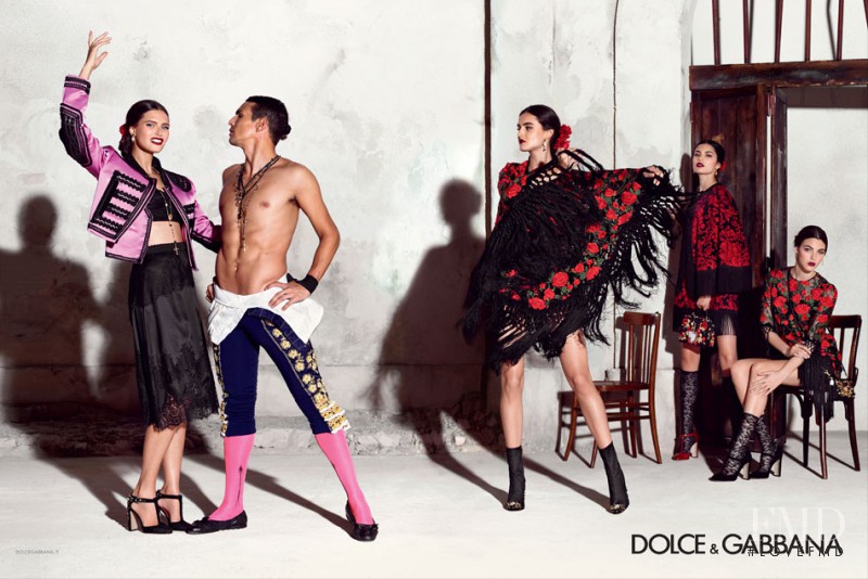 Bianca Balti featured in  the Dolce & Gabbana advertisement for Spring/Summer 2015