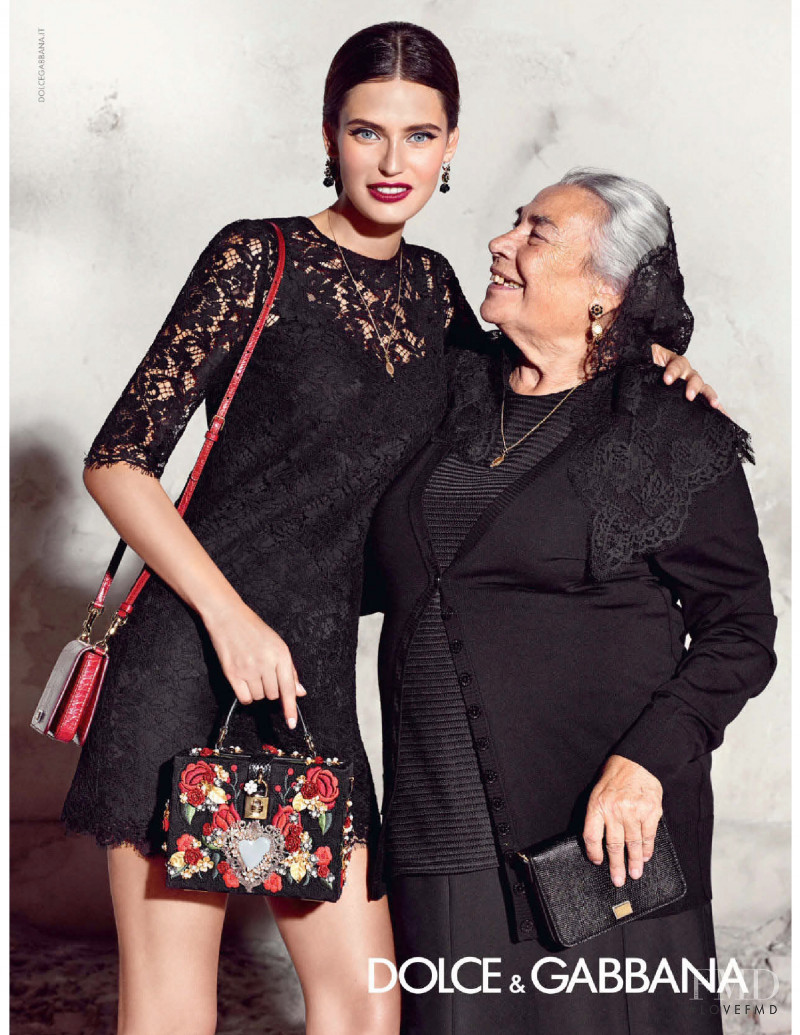 Bianca Balti featured in  the Dolce & Gabbana advertisement for Spring/Summer 2015