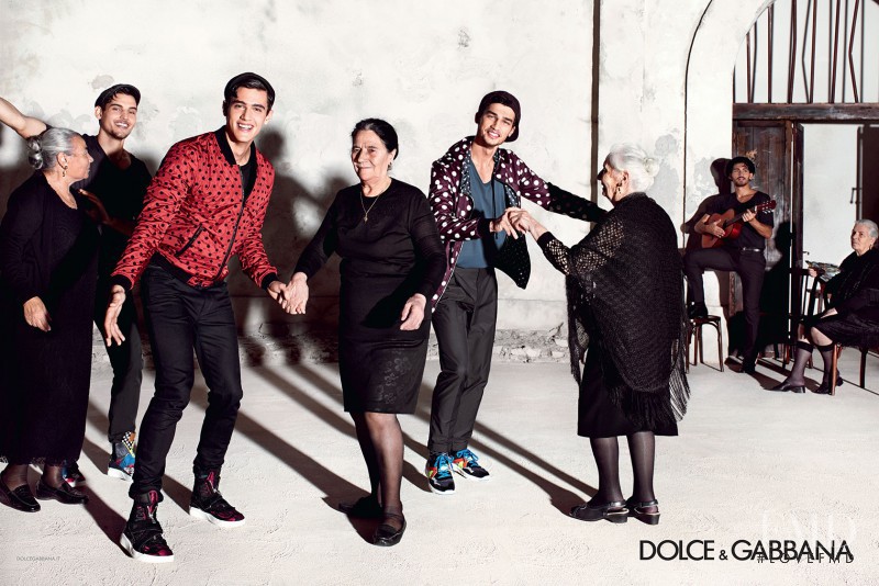 Misa Patinszki featured in  the Dolce & Gabbana advertisement for Spring/Summer 2015