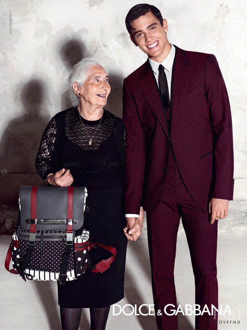 Xavier Serrano featured in  the Dolce & Gabbana advertisement for Spring/Summer 2015