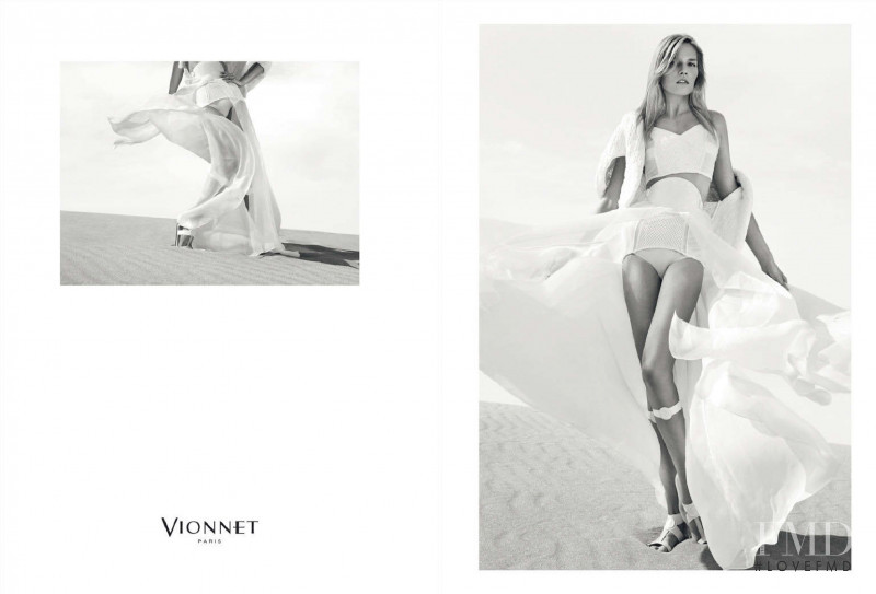 Suvi Koponen featured in  the Vionnet advertisement for Spring/Summer 2015