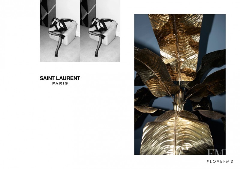 Kiki Willems featured in  the Saint Laurent advertisement for Spring/Summer 2015