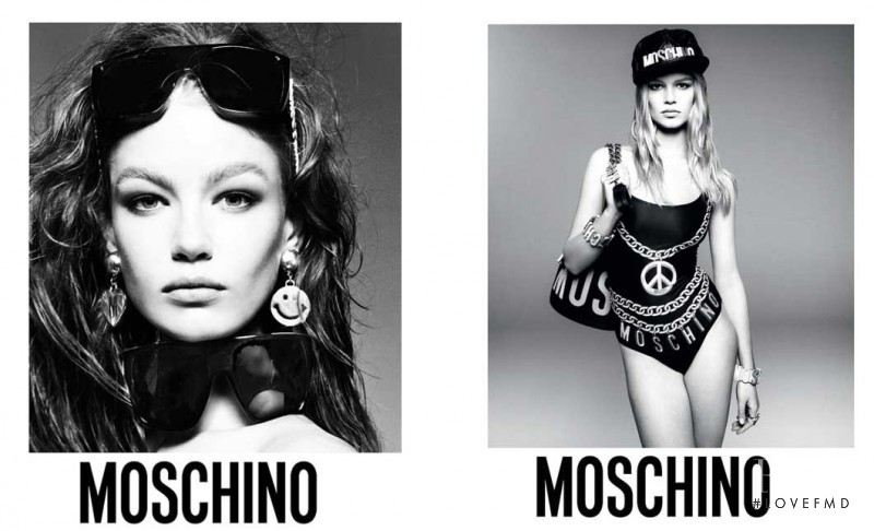 Anna Ewers featured in  the Moschino advertisement for Spring/Summer 2015