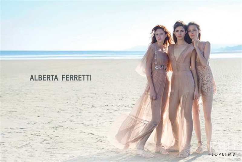 Alisa Ahmann featured in  the Alberta Ferretti advertisement for Spring/Summer 2015