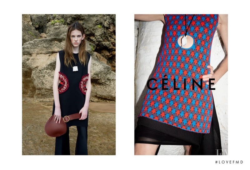 Freya Lawrence featured in  the Celine advertisement for Spring/Summer 2015