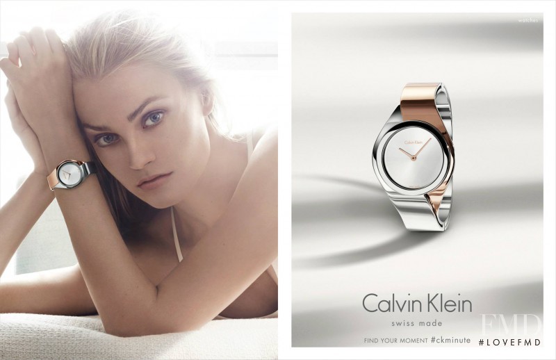 Anna Maria Jagodzinska featured in  the Ck Calvin Klein Watches advertisement for Spring/Summer 2015