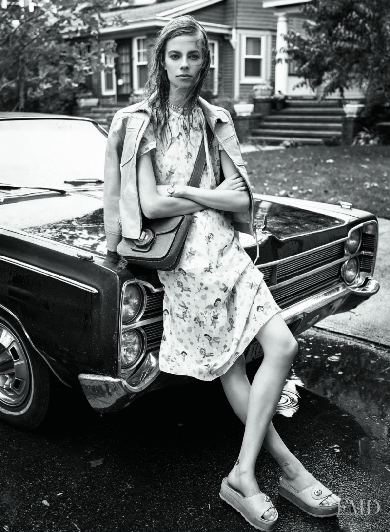 Lexi Boling featured in  the Coach advertisement for Spring/Summer 2015