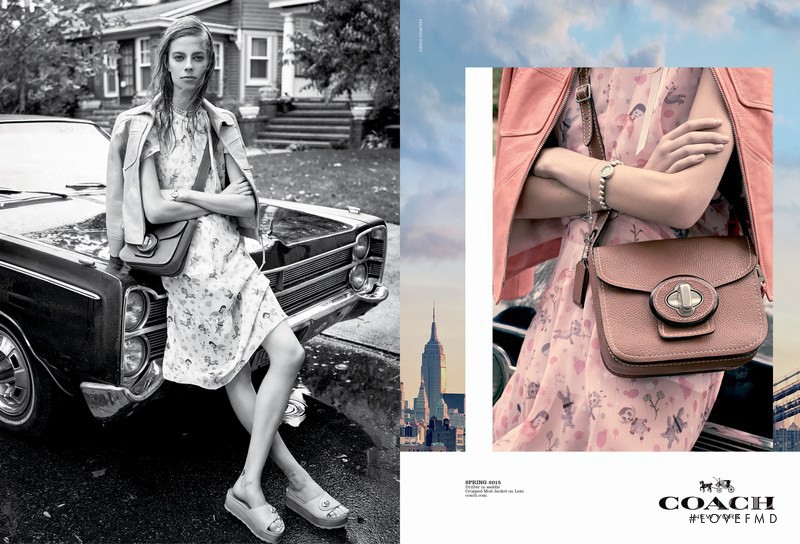 Lexi Boling featured in  the Coach advertisement for Spring/Summer 2015