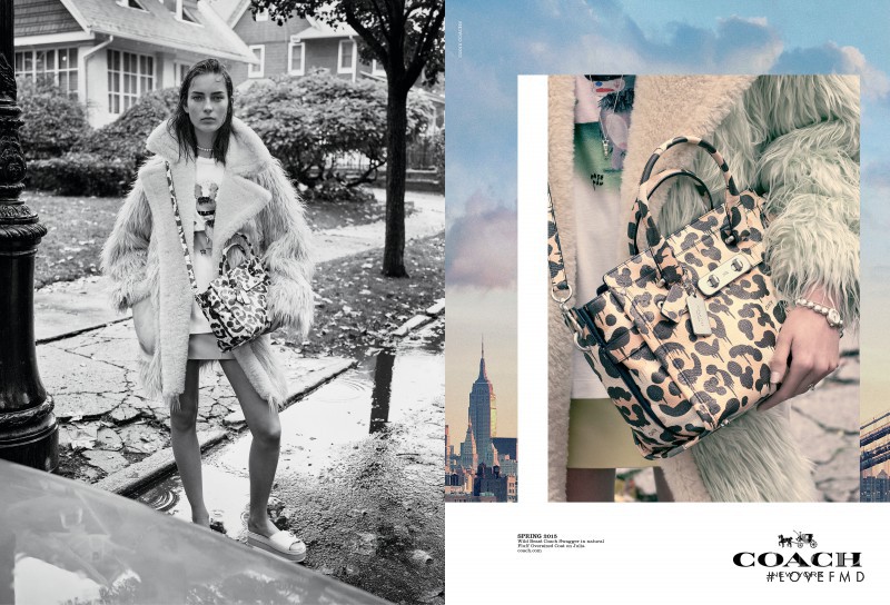 Julia Bergshoeff featured in  the Coach advertisement for Spring/Summer 2015