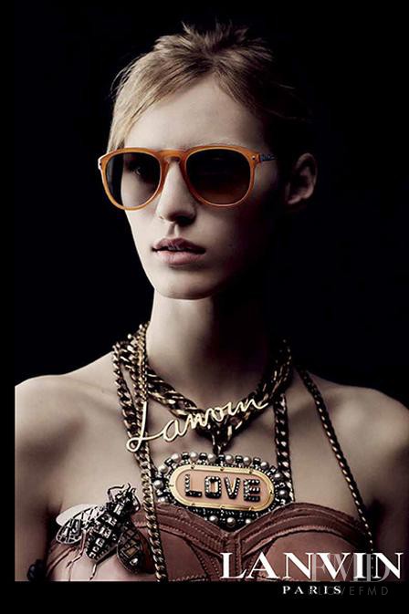 Julia Nobis featured in  the Lanvin Eyewear advertisement for Autumn/Winter 2013