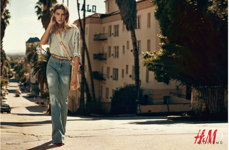 Daria Werbowy featured in  the H&M advertisement for Spring/Summer 2015