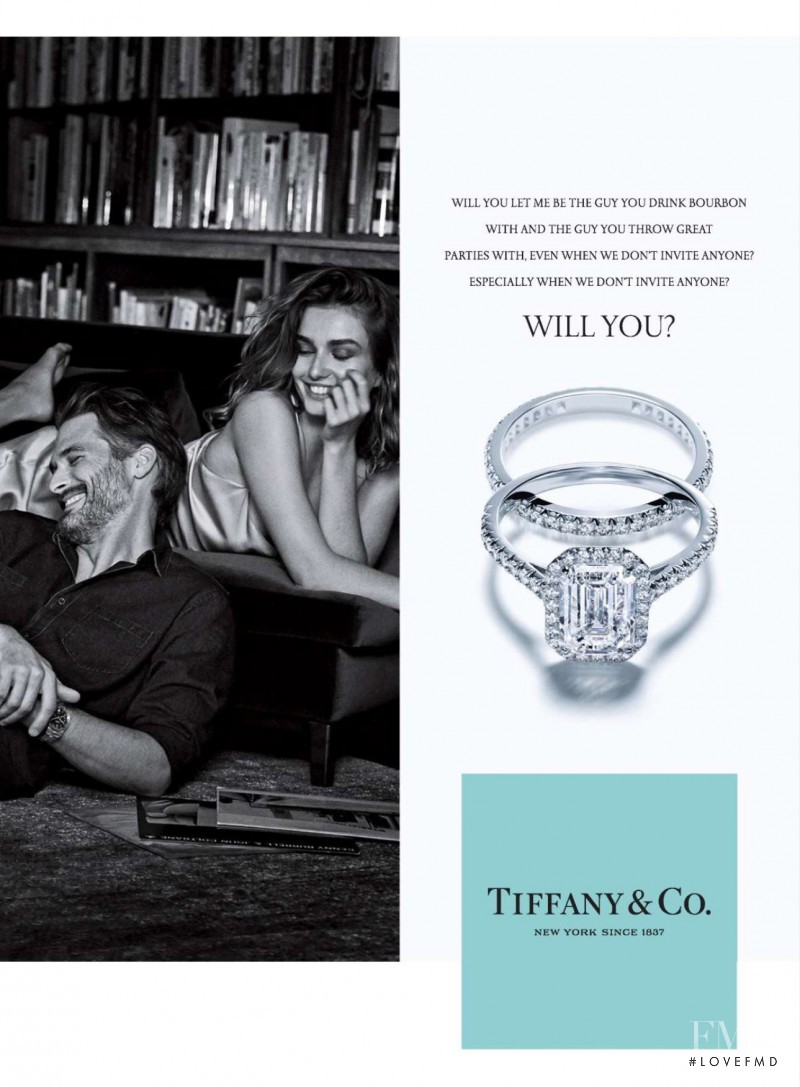 Andreea Diaconu featured in  the Tiffany & Co. advertisement for Spring/Summer 2015
