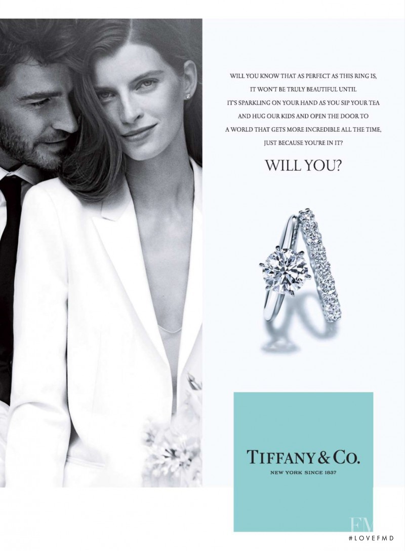 Luca Gadjus featured in  the Tiffany & Co. advertisement for Spring/Summer 2015