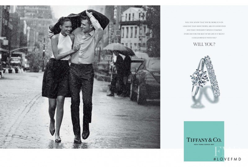 Cora Emmanuel featured in  the Tiffany & Co. advertisement for Spring/Summer 2015