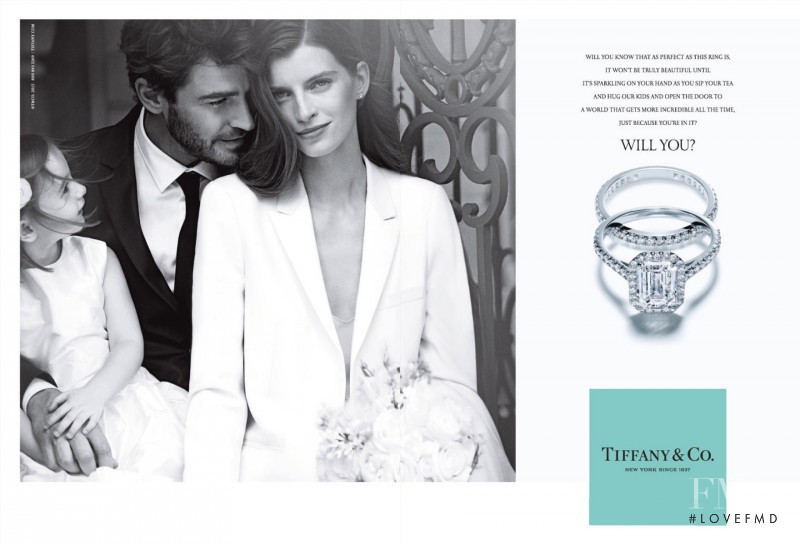 Luca Gajdus featured in  the Tiffany & Co. advertisement for Spring/Summer 2015