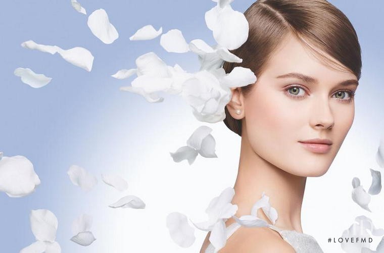 Monika Jagaciak featured in  the Chanel Beauty Le Blanc advertisement for Spring/Summer 2015