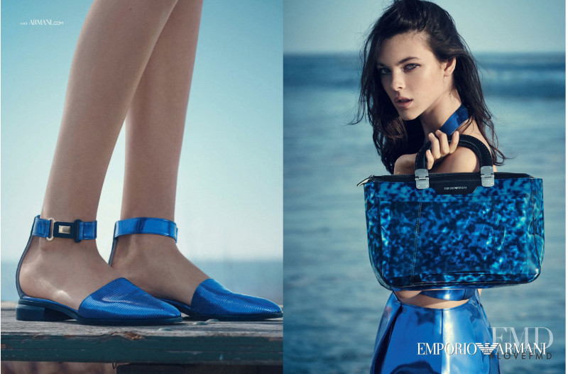Vittoria Ceretti featured in  the Emporio Armani advertisement for Spring/Summer 2015