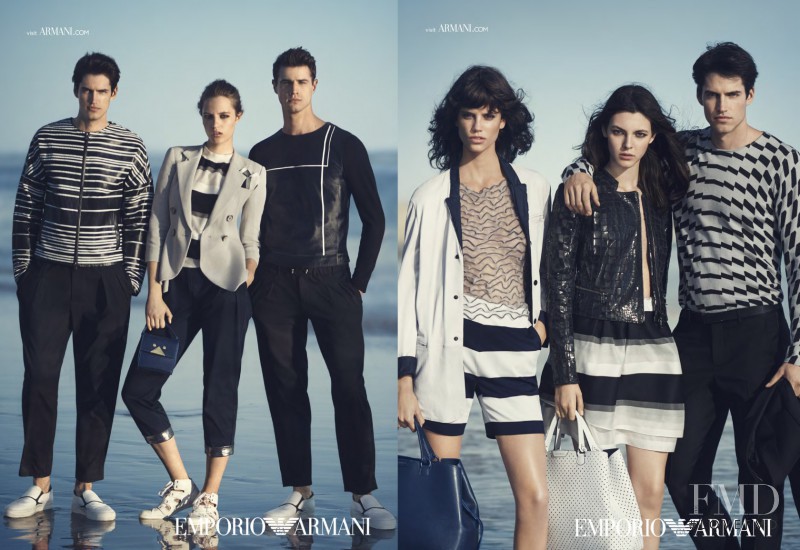 Antonina Petkovic featured in  the Emporio Armani advertisement for Spring/Summer 2015