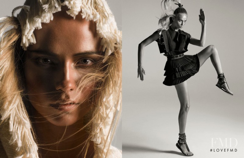 Natasha Poly featured in  the Isabel Marant advertisement for Spring/Summer 2015