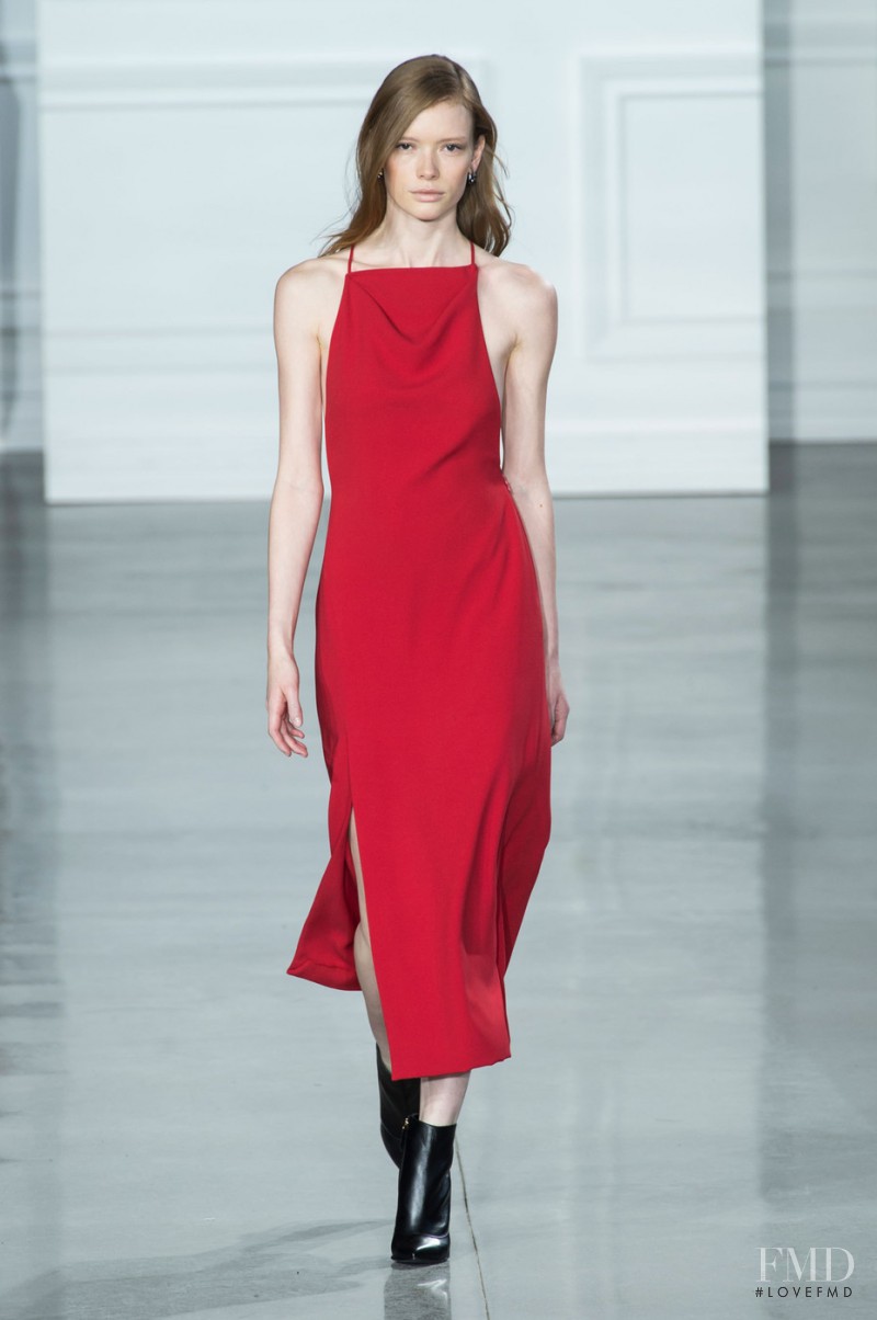 Julia Hafstrom featured in  the Jason Wu fashion show for Autumn/Winter 2015