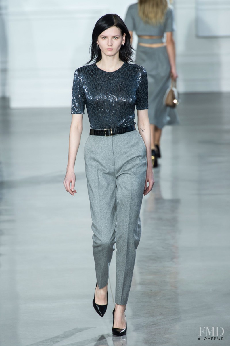 Katlin Aas featured in  the Jason Wu fashion show for Autumn/Winter 2015